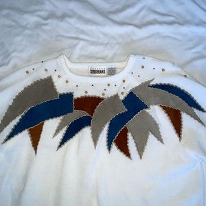 vintage quarter sleeve sweater